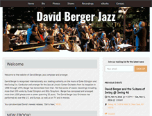 Tablet Screenshot of davidbergerjazz.com